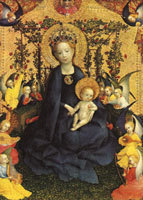 Grußkarte Maria im Rosenhag